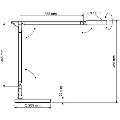 Artikelbild 3 für MAUL MAULgrace colour vario Schreibtischlampe silber 6 W, Artikelnummer 548937