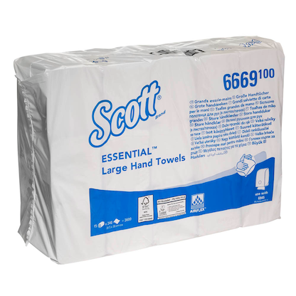 Artikelbild 4 für Scott® Papierhandtücher 6669 ESSENTIAL Large Interfold-Falzung 1-lagig 3.600 Tücher, Artikelnummer 939264