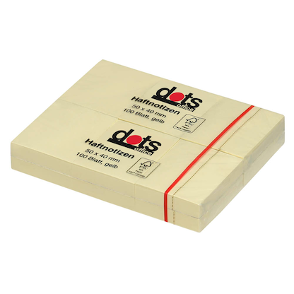 Artikelbild 3 für dots Haftnotizen gelb, 12 Blöcke, Artikelnummer 221921