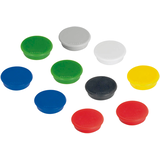 Artikelbild 1 für FRANKEN Haftmagnet Magnete farbsortiert, Kunststoff Ø 3,2 x 0,7 cm, 10 St., Artikelnummer 530776