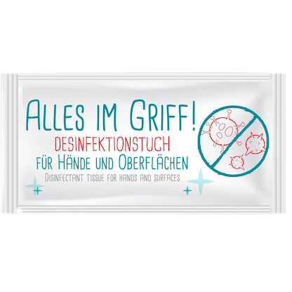 Artikelbild 3 für HELLMA Desinfektionstücher Alles im Griff 1-lagig weiß, 70 Tücher, Artikelnummer 256133