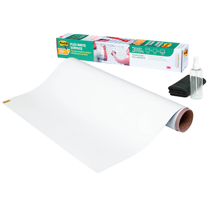 Artikelbild für Post-it® selbstklebende Whiteboardfolie Flex Write Surface blanko 242,0 x 121,9 cm, 1 Rolle, Artikelnummer 264992
