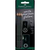 Artikelbild 1 für FABER-CASTELL GRIP 2001 Bleistift-Set B schwarz, 1 Set, Artikelnummer 370431
