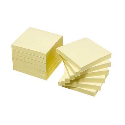 Artikelbild 2 für Post-it® Haftnotizen 654 gelb, 12 Blöcke, Artikelnummer 390112