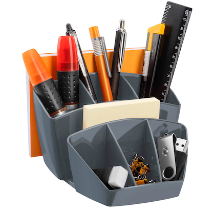 Artikelbild 2 für cep Schreibtisch-Organizer Mineral grau Polystyrol 6 Fächer 14,3 x 15,8 x 9,3 cm, Artikelnummer 250839