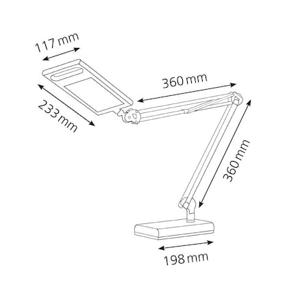 Artikelbild 5 für Hansa LED 4 Work Schreibtischlampe anthrazit 9,5 W, Artikelnummer 330811