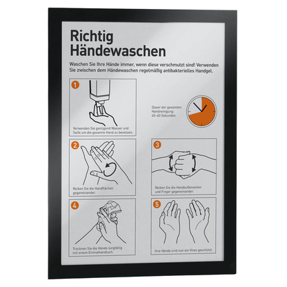 Artikelbild für DURABLE Magnetrahmen selbstklebend DURAFRAME® schwarz A4, 2 St., Artikelnummer 510552