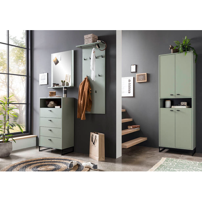 Artikelbild 4 für MÖBELPARTNER Schuhschrank Janne, 701781 pastellgrün keine Fachböden 60,2 x 33,1 x 169,7 cm, Artikelnummer 786002