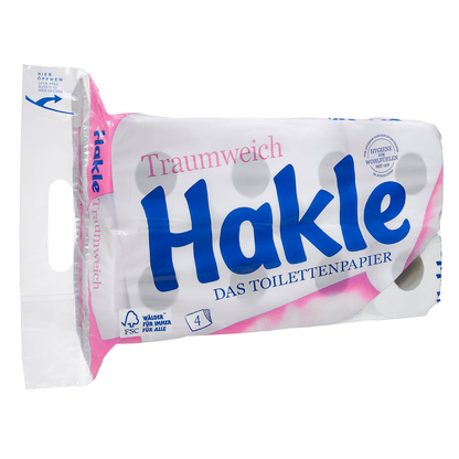 Artikelbild 2 für Hakle Toilettenpapier Traumweich 4-lagig, 8 Rollen, Artikelnummer 329540