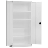 Artikelbild 1 für ClassiX Metallschrank X-530347 signalweiß 92,0 x 42,0 x 194,5 cm, aufgebaut, Artikelnummer 184487