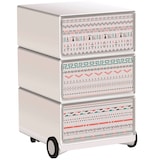 Artikelbild 1 für PAPERFLOW easyBox Colour Rollcontainer weiß, bunt 4 Auszüge 39,0 x 43,6 x 64,2 cm, Artikelnummer 215649