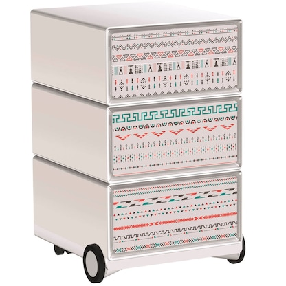 Artikelbild für PAPERFLOW easyBox Colour Rollcontainer weiß, bunt 4 Auszüge 39,0 x 43,6 x 64,2 cm, Artikelnummer 215649