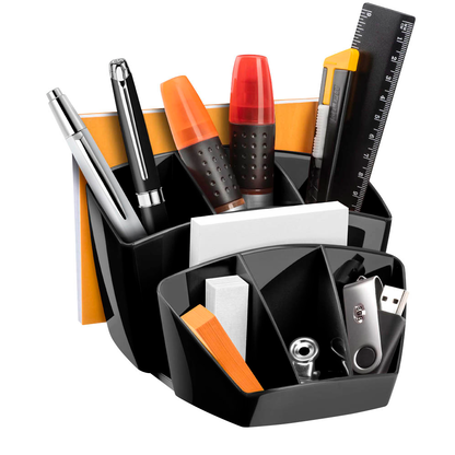 Artikelbild für cep Schreibtisch-Organizer Mineral schwarz Polystyrol 6 Fächer 14,3 x 15,8 x 9,3 cm, Artikelnummer 251099