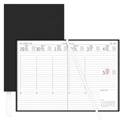 Artikelbild 24 für ZETTLER KALENDER Buchkalender Wochenplaner 2026 schwarz, Artikelnummer 559306