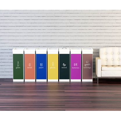 Artikelbild 4 für PAPERFLOW Mülleimer 60,0 l weiß, hellblau, Artikelnummer 302473