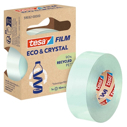 Artikelbild für tesa ECO & CRYSTAL 59032 Klebefilm transparent 19,0 mm x 10,0 m 1 Rolle, Artikelnummer 176778