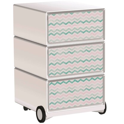 Artikelbild für PAPERFLOW easyBox Colour Rollcontainer weiß, bunt 4 Auszüge 39,0 x 43,6 x 64,2 cm, Artikelnummer 215618