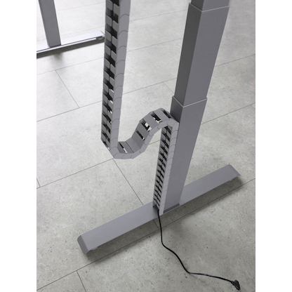 Artikelbild 7 für BaseLite elektrisch höhenverstellbarer Schreibtisch grafit rechteckig, T-Fuß-Gestell silber 180,0 x 80,0 cm, Artikelnummer 271058