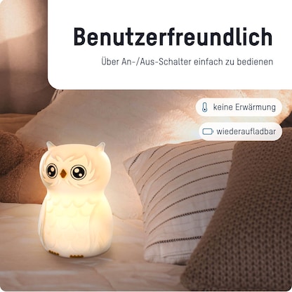 Artikelbild 6 für ANSMANN Eule Finn LED Nachtlicht weiß 9,23 cm, 0,2 W, Artikelnummer 629467