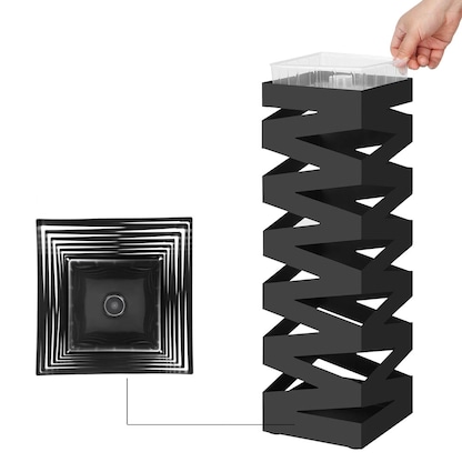 Artikelbild 5 für SONGMICS Schirmständer LUC16B schwarz, Metall, Artikelnummer 439579