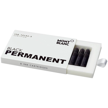 Artikelbild 8 für MONTBLANC Black permanent Tintenpatronen für Füller schwarz 8 St., Artikelnummer 678259