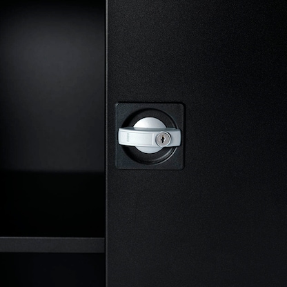 Artikelbild 4 für ClassiX Metallschrank X-530369 tiefschwarz 92,0 x 60,0 x 194,5 cm, aufgebaut, Artikelnummer 184519