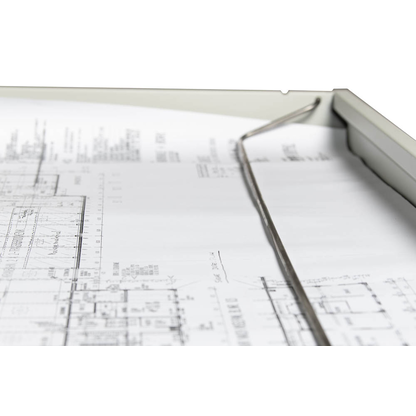 Artikelbild 7 für Gürkan Planschrank lichtgrau 5 Schubladen 140,0 x 95,0 x 53,0 cm, Artikelnummer 564462