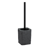 Artikelbild 1 für WENKO WC-Garnitur Villata grau, schwarz Stein, Artikelnummer 531073