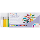 Artikelbild 1 für Pentel Arts FFPC1-12 Stoffmalfarbe farbsortiert 12 x 6,0 ml, Artikelnummer 861052