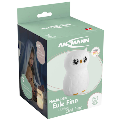 Artikelbild 2 für ANSMANN Eule Finn LED Nachtlicht weiß 9,23 cm, 0,2 W, Artikelnummer 629467