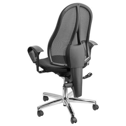 Artikelbild 4 für Topstar Bürostuhl Sitness® 15, ST19UG20 Stoff schwarz, Gestell chrom, Artikelnummer 462440