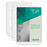 Artikelbild 1 für AKTION: 5 LEITZ Prospekthüllen DIN A4 transparent genarbt 0,17 mm mit Prämie nach Registrierung, Artikelnummer 393157