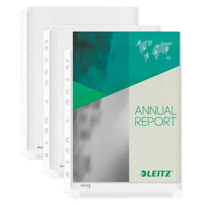 Artikelbild 19 für AKTION: 5 LEITZ Prospekthüllen DIN A4 transparent genarbt 0,17 mm mit Prämie nach Registrierung, Artikelnummer 393157