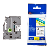 Artikelbild 1 für brother Schriftband TZe-211 TZE211, 6 mm schwarz auf weiß, Artikelnummer 653113