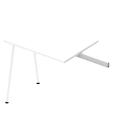 Artikelbild 1 für Quadrifoglio Anbautisch X3 weiß, weiß rechteckig 80,0 x 60,0 x 75,0 cm, Artikelnummer 592358