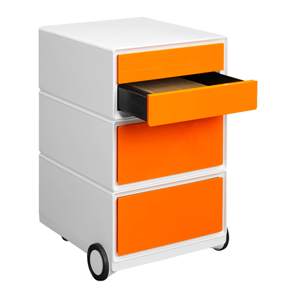 Artikelbild 3 für PAPERFLOW easyBox Rollcontainer weiß, orange 4 Auszüge 39,0 x 43,6 x 64,2 cm, Artikelnummer 170783