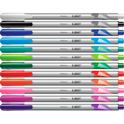 Artikelbild 3 für BIC intensity medium Filzstifte lila, 12 St., Artikelnummer 243754