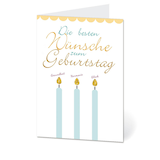 Artikelbild 1 für LUMA Geburtstagskarte Kerzen DIN B6, Artikelnummer 403301