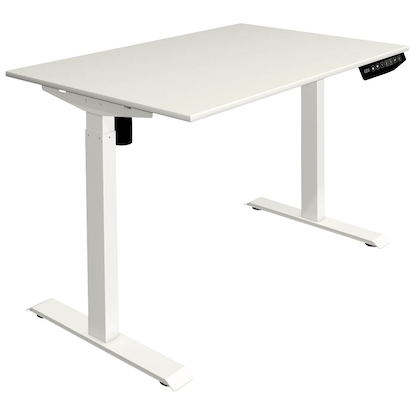 Artikelbild für Kerkmann Move 1 elektrisch höhenverstellbarer Schreibtisch weiß rechteckig, T-Fuß-Gestell weiß 120,0 x 80,0 cm, Artikelnummer 852261