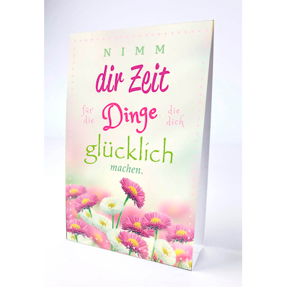 Artikelbild 3 für LUMA Aufstellkarte Nimm dir Zeit... DIN B6 Schrift, Artikelnummer 321097