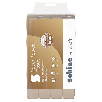 Artikelbild 4 für Satino Papierhandtücher 277819 PureSoft Interfold-Falzung 2-lagig 3.000 Tücher, Artikelnummer 264897