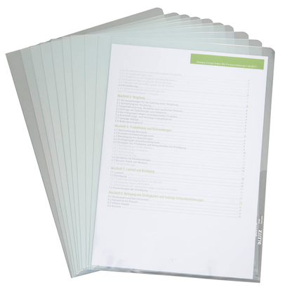 Artikelbild 18 für AKTION: 10 LEITZ Sichthüllen 4100 Premium DIN A4 glasklar glatt 0,15 mm mit Prämie nach Registrierung, Artikelnummer 386312