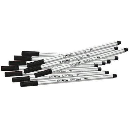 Artikelbild 24 für STABILO Pen 68 brush Brush-Pens schwarz, 10 St., Artikelnummer 272181