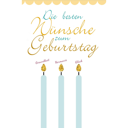 Artikelbild 2 für LUMA Geburtstagskarte Kerzen DIN B6, Artikelnummer 403301