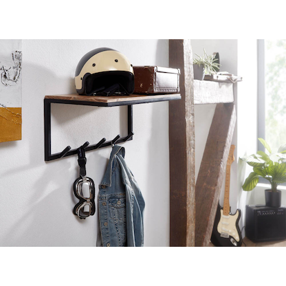 Artikelbild 3 für WOHNLING Wandgarderobe WL6.354 akazie Holz 5 Haken 70,0 x 27,0 cm, Artikelnummer 908531