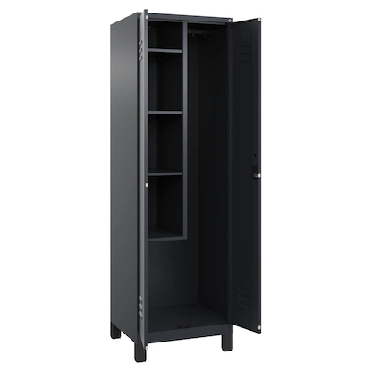 Artikelbild für CP Putzmittelschrank Classic Plus 080110-00 S10033 anthrazitgrau 60,0 x 50,0 x 195,0 cm, aufgebaut, Artikelnummer 175634