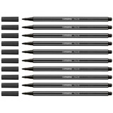Artikelbild 1 für STABILO Pen 68 Filzstifte schwarz, 10 St., Artikelnummer 460360