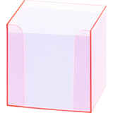 Artikelbild 1 für folia Zettelbox LUXBOX transparent inkl. 800 Notizzettel weiß, Artikelnummer 489359