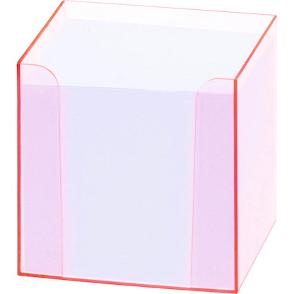 Artikelbild für folia Zettelbox LUXBOX transparent inkl. 800 Notizzettel weiß, Artikelnummer 489359