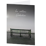 Artikelbild 1 für LUMA Trauerkarte Parkbank DIN B6, Artikelnummer 404192